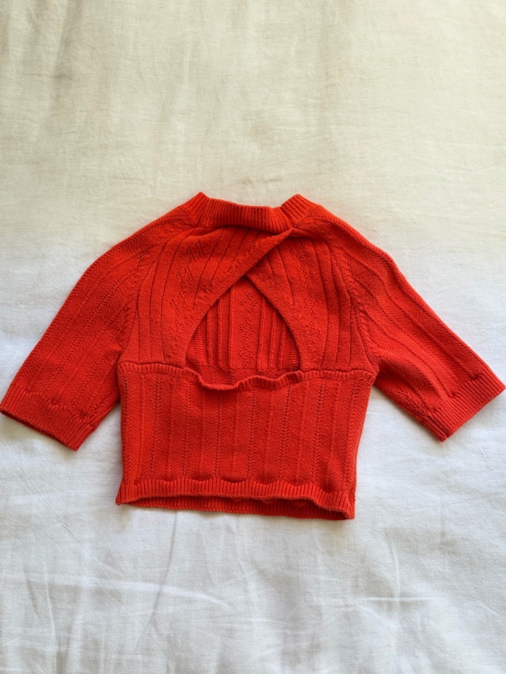 Free People Short-Sleeve Knit Sweater